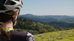 Picture of Bicyclist In Sonoma County Hills